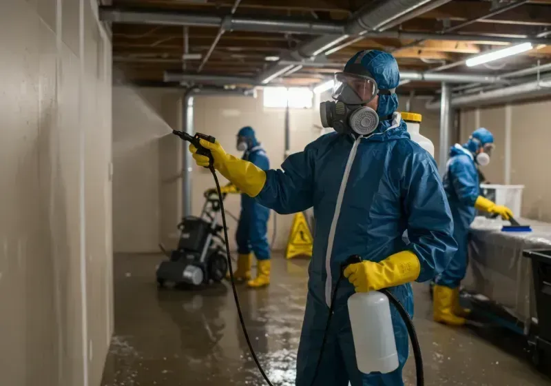 Basement Sanitization and Antimicrobial Treatment process in Ocean Gate, NJ