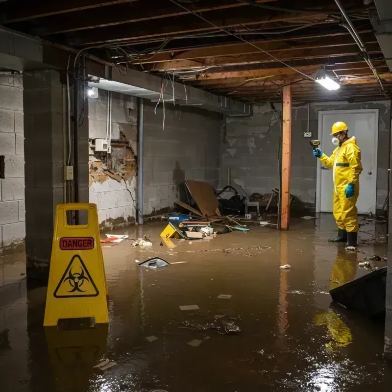 Flooded Basement Electrical Hazard in Ocean Gate, NJ Property